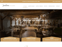 Tablet Screenshot of lesjardinsdevillennes.com